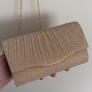 Elegant Gold Evening Clutch